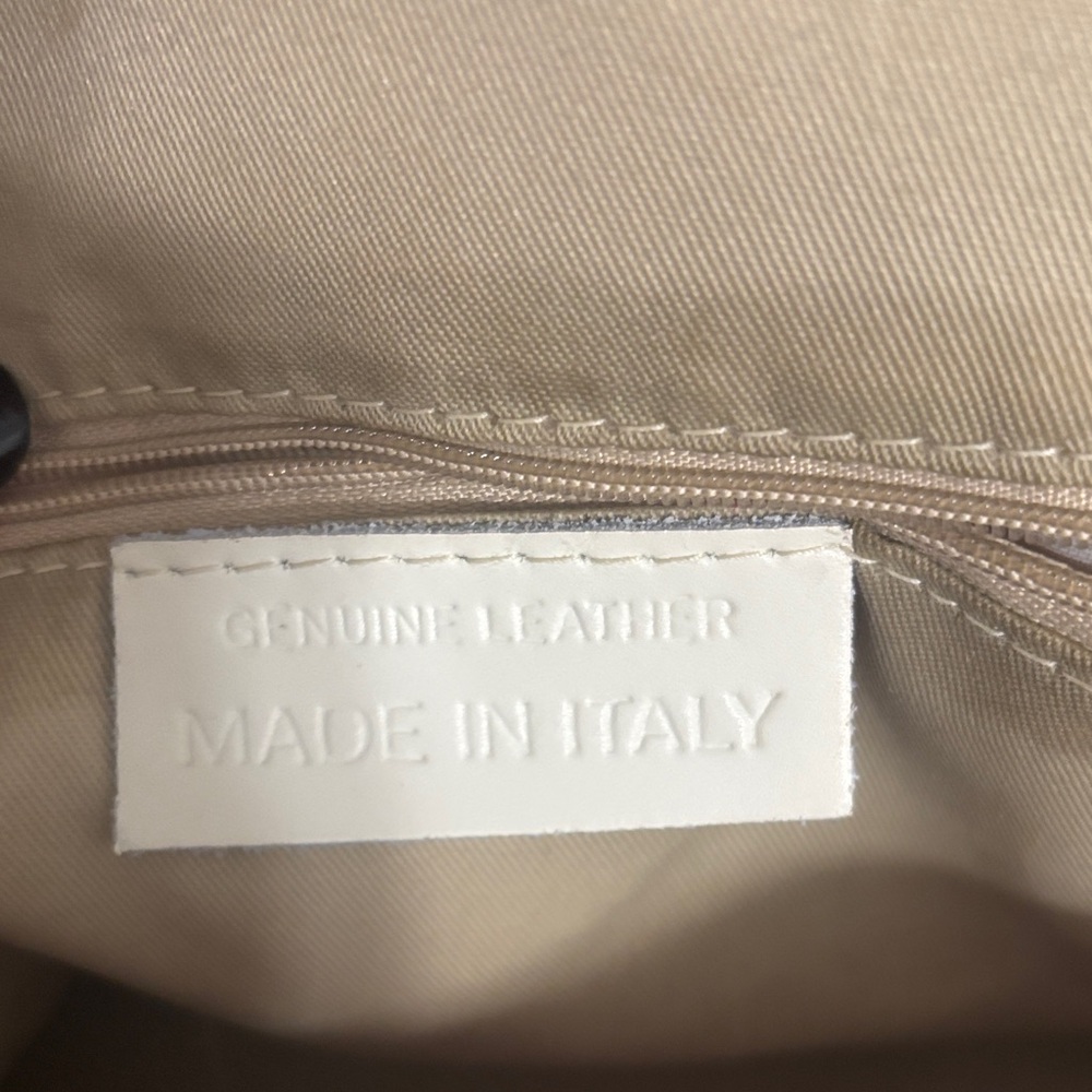 Orange Leather Mini Backpack - image 3